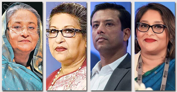 শেখ হাসিনা-রেহানা-জয়-পুতুলের ১২৪ ব্যাংক হিসাব অবরুদ্ধের আদেশ